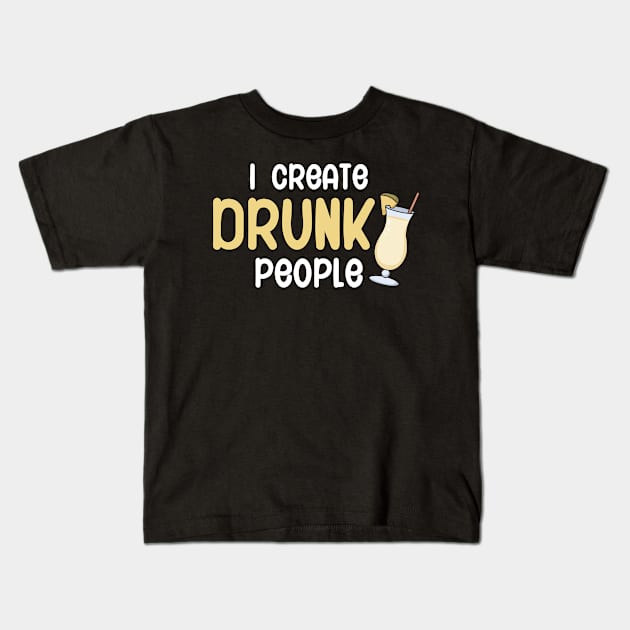 I create drunk people Kids T-Shirt by maxcode